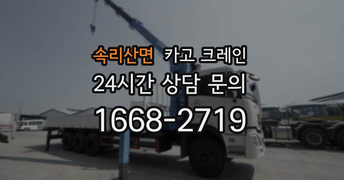 속리산면 크레인