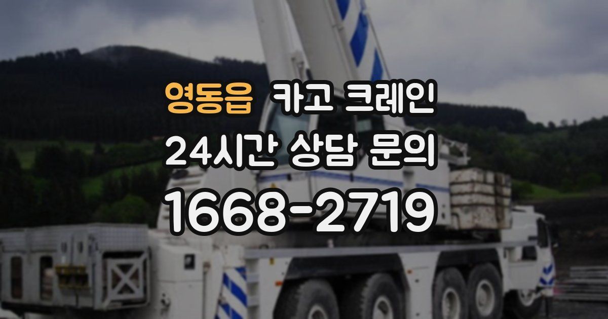 영동읍 크레인