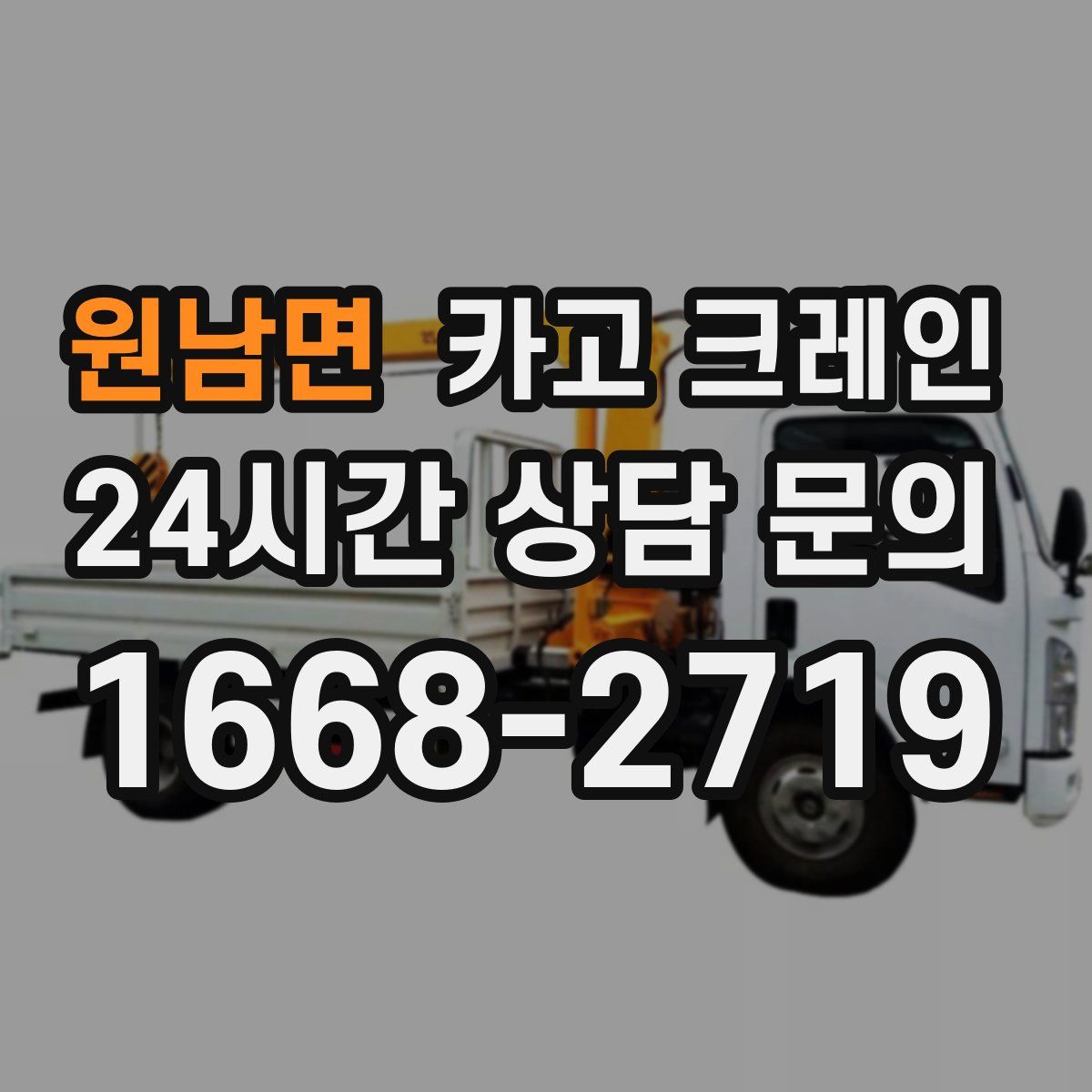 원남면 카고 크레인