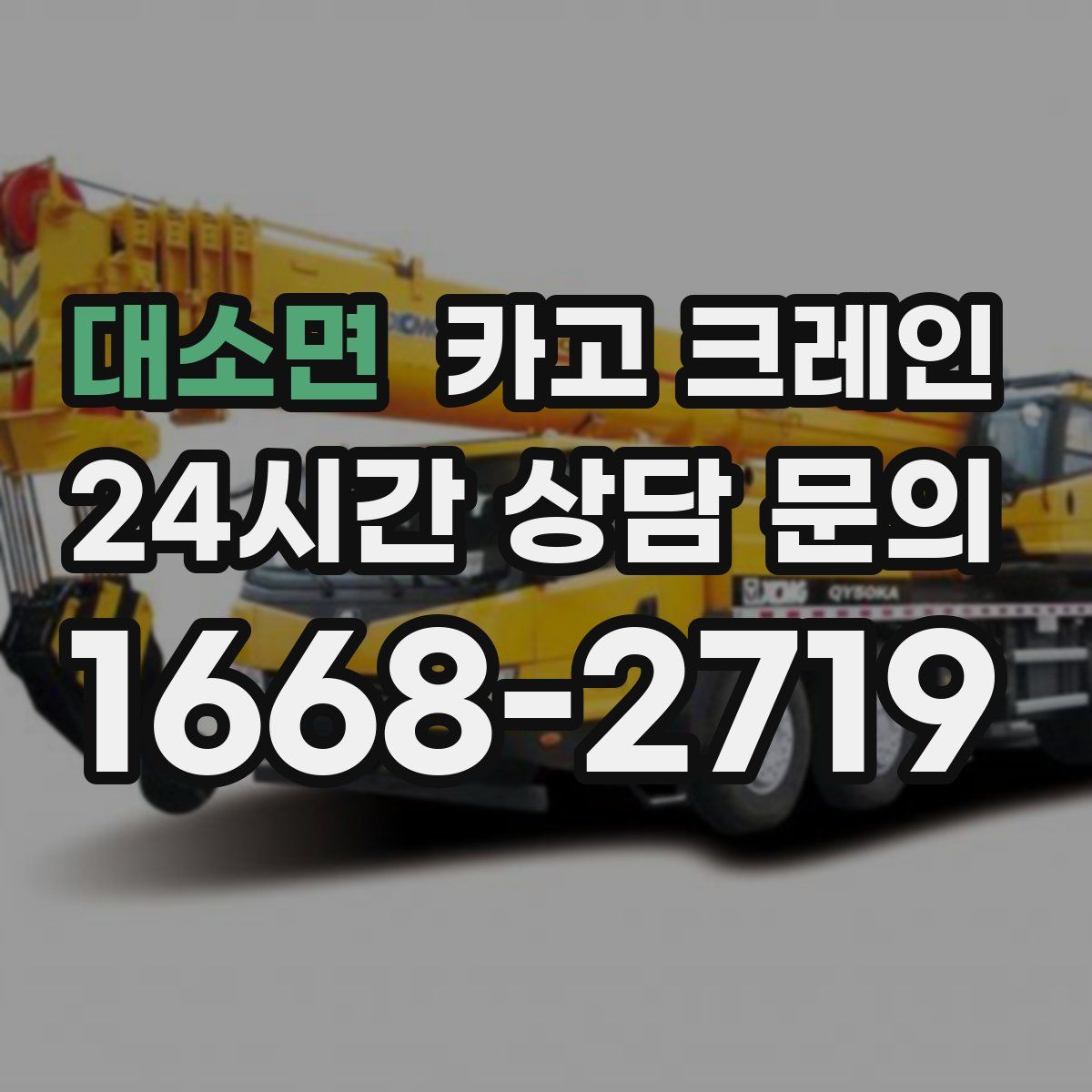 대소면 카고 크레인