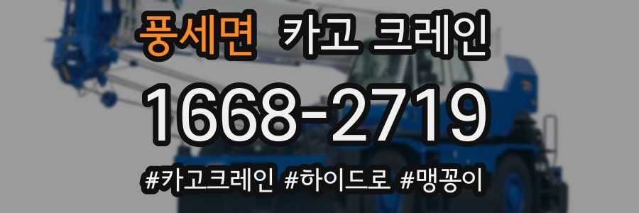 풍세면 크레인 작업