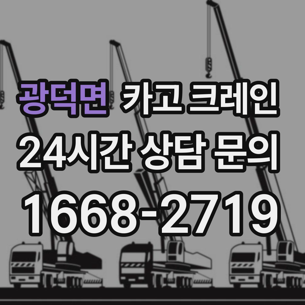 광덕면 카고 크레인