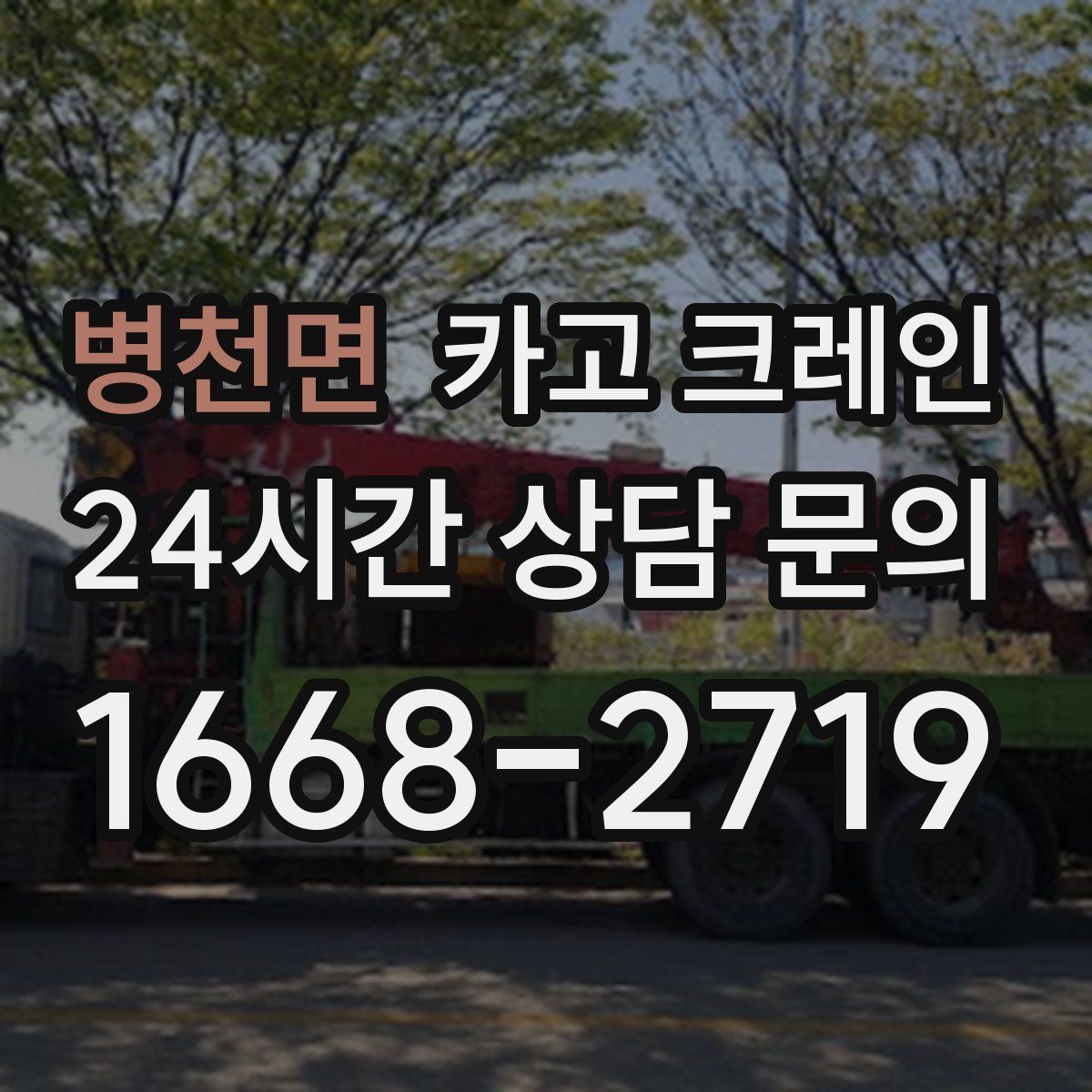 병천면 카고 크레인