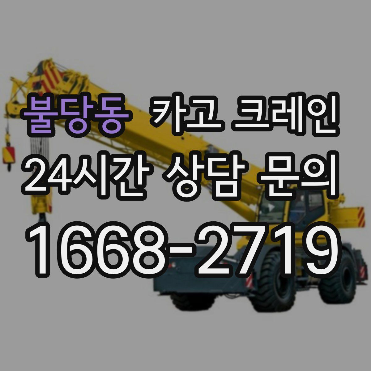 불당동 카고 크레인