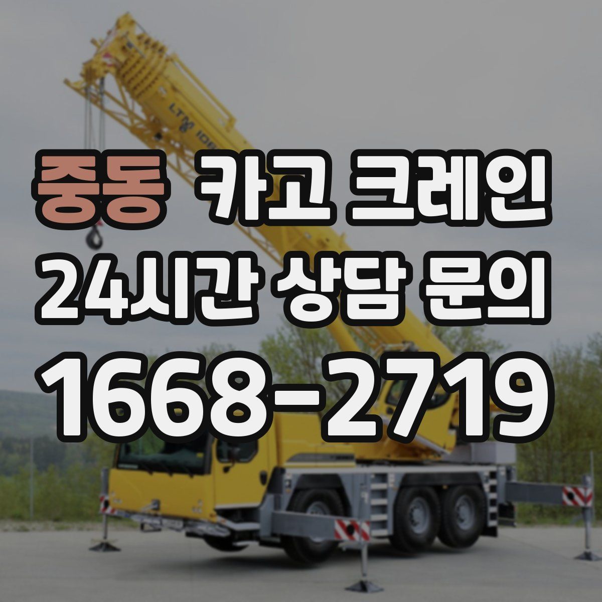 중동 카고 크레인