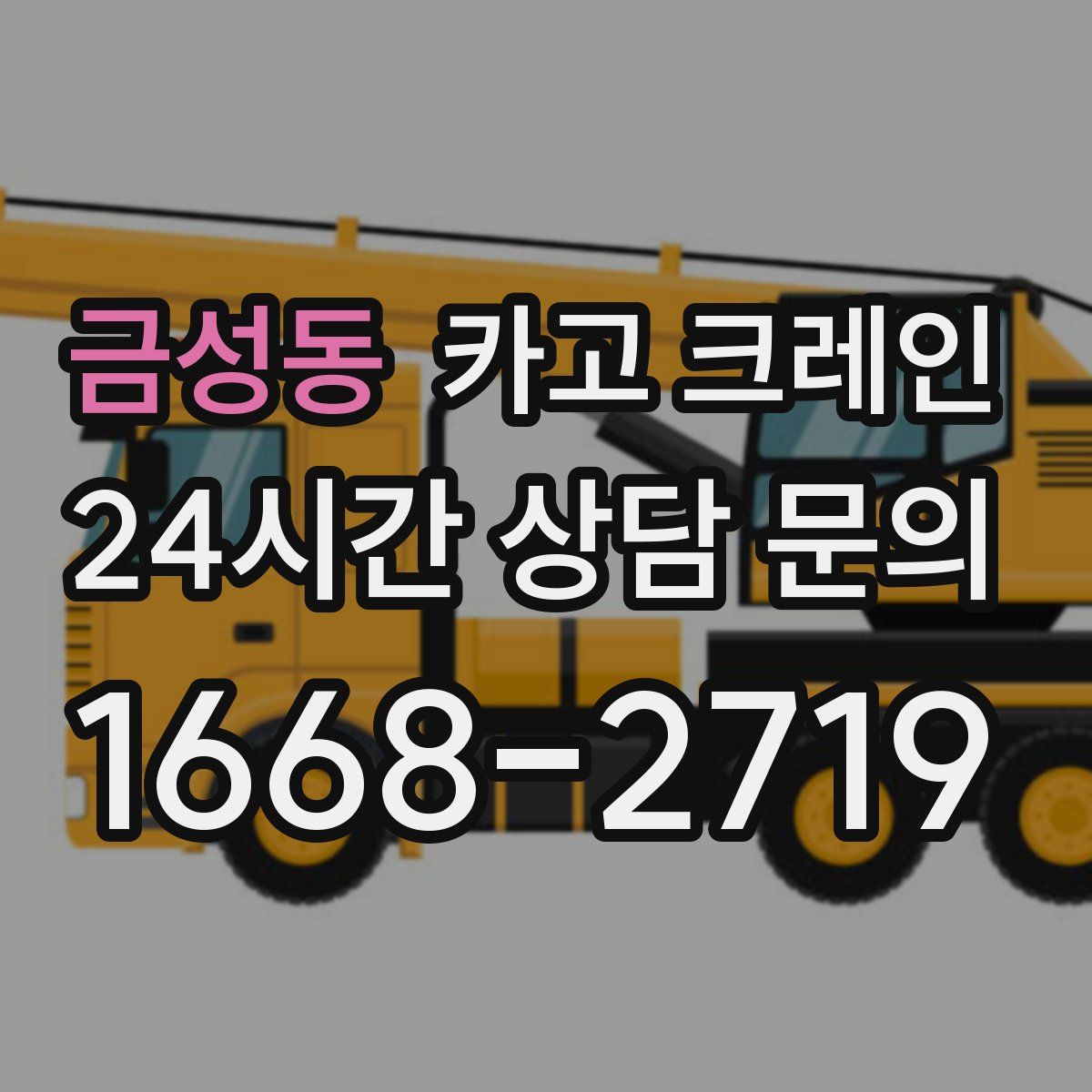 금성동 카고 크레인