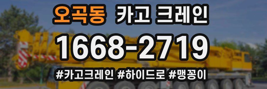 오곡동 크레인 작업