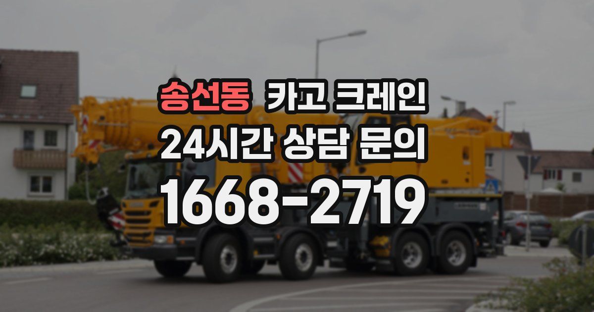 송선동 크레인