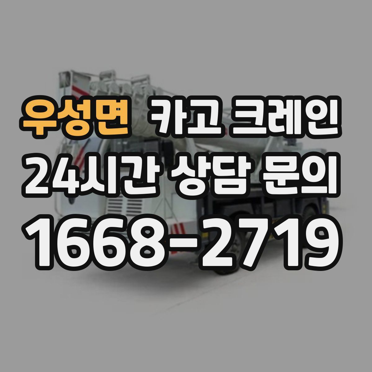 우성면 카고 크레인