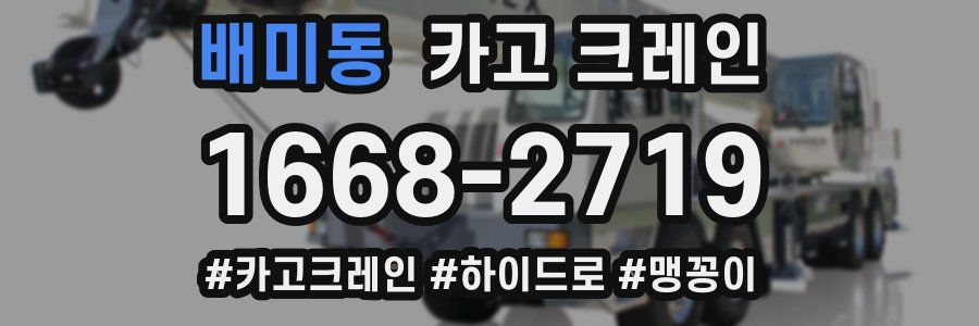 배미동 크레인 작업