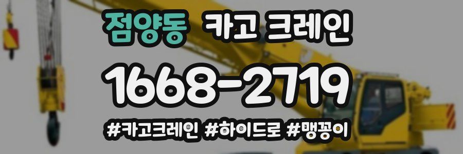 점양동 크레인 작업