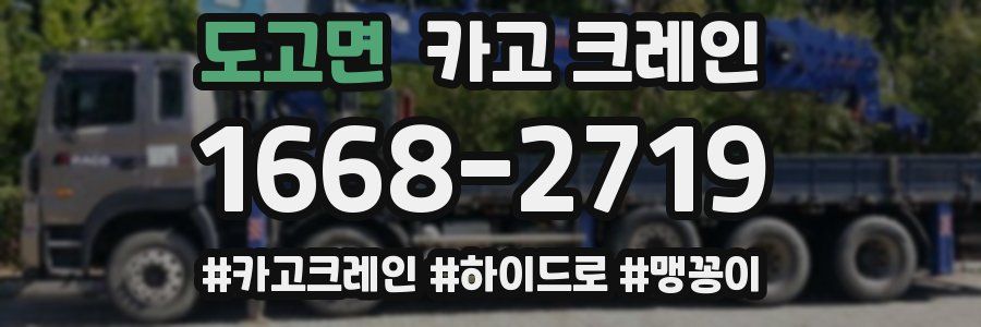 도고면 크레인 작업