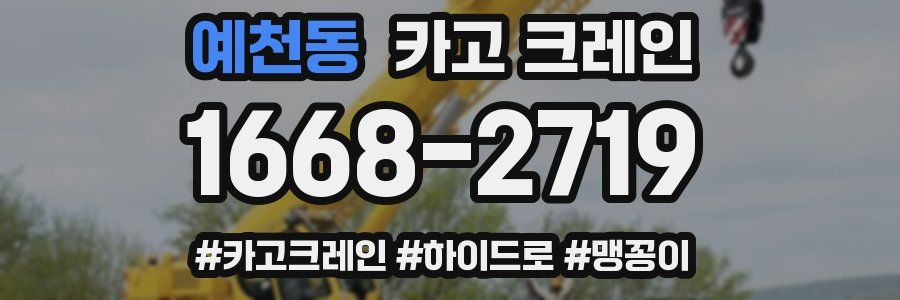 예천동 크레인 작업