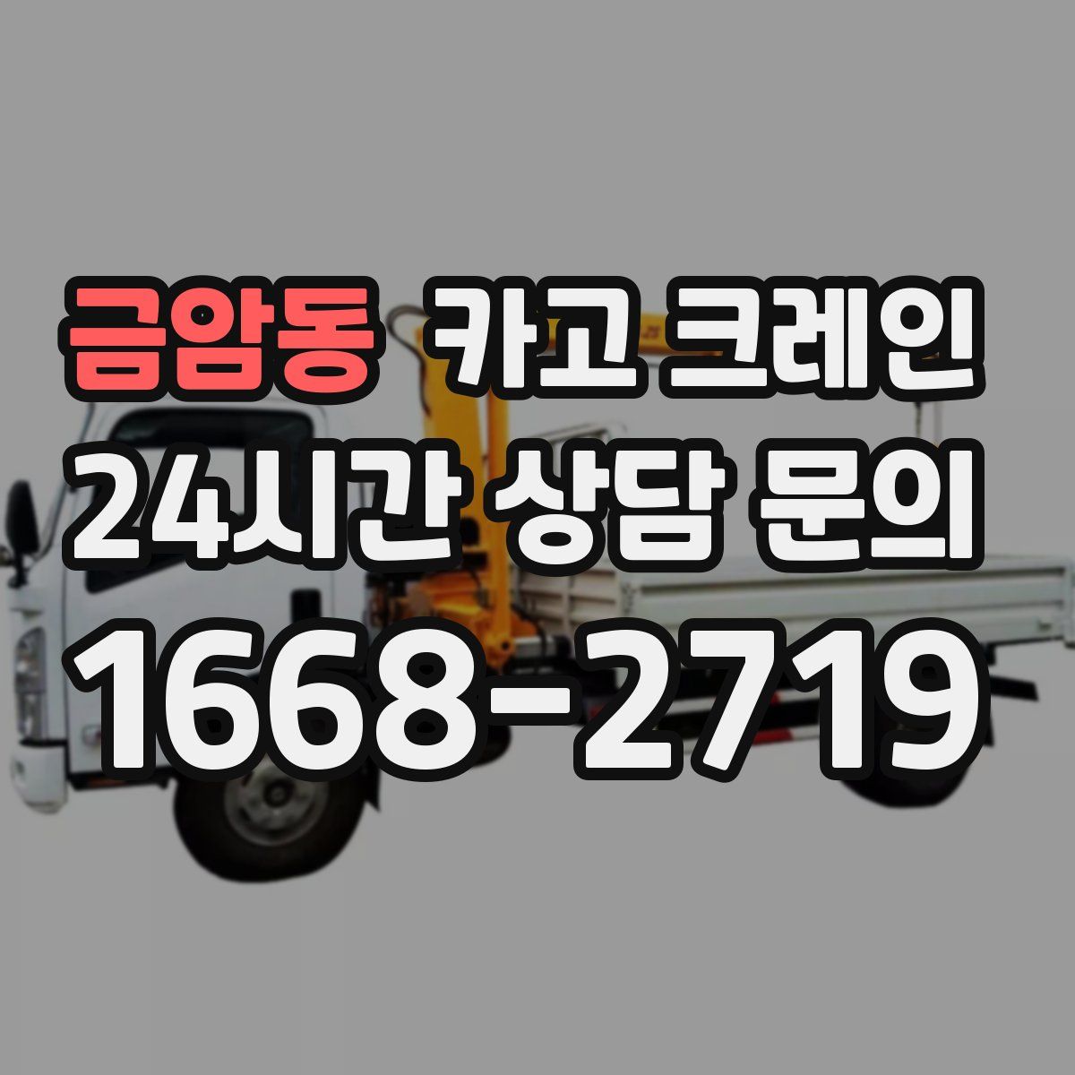 금암동 카고 크레인