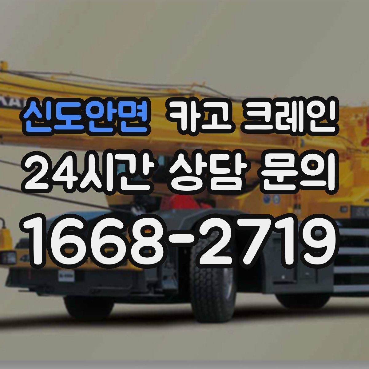 신도안면 카고 크레인