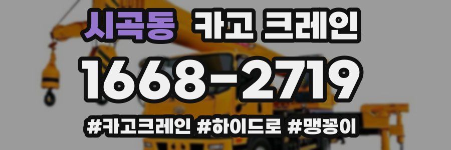 시곡동 크레인 작업