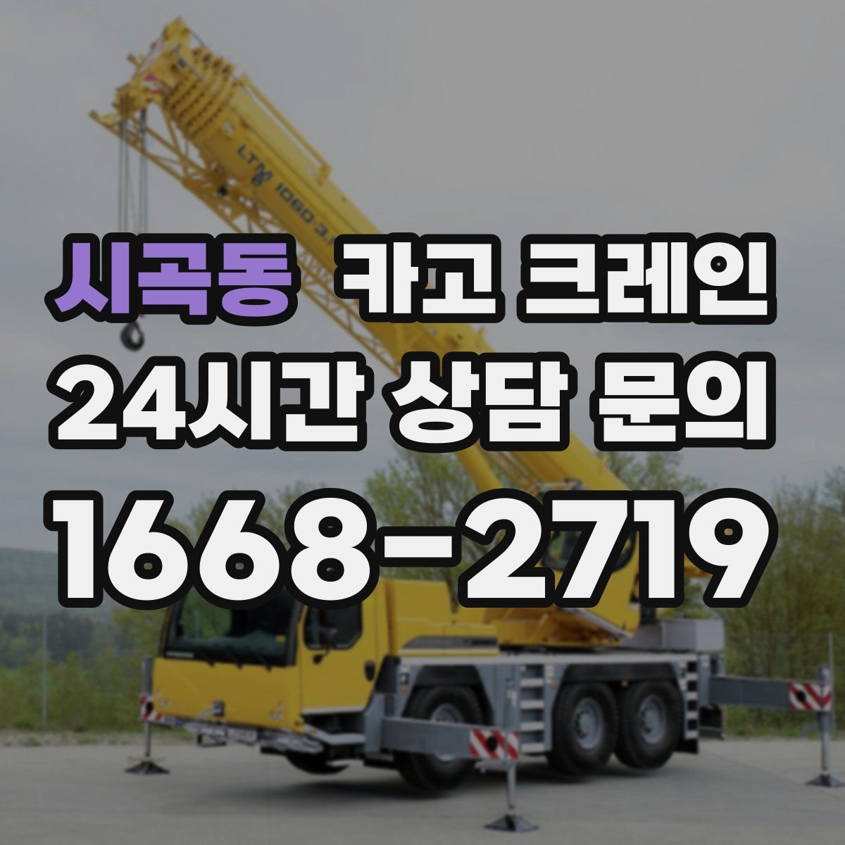 시곡동 카고 크레인