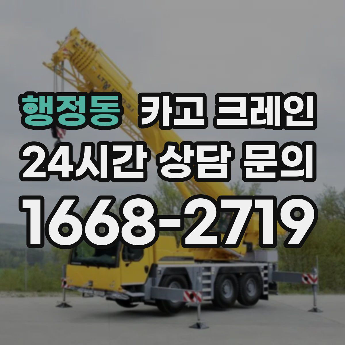 행정동 카고 크레인