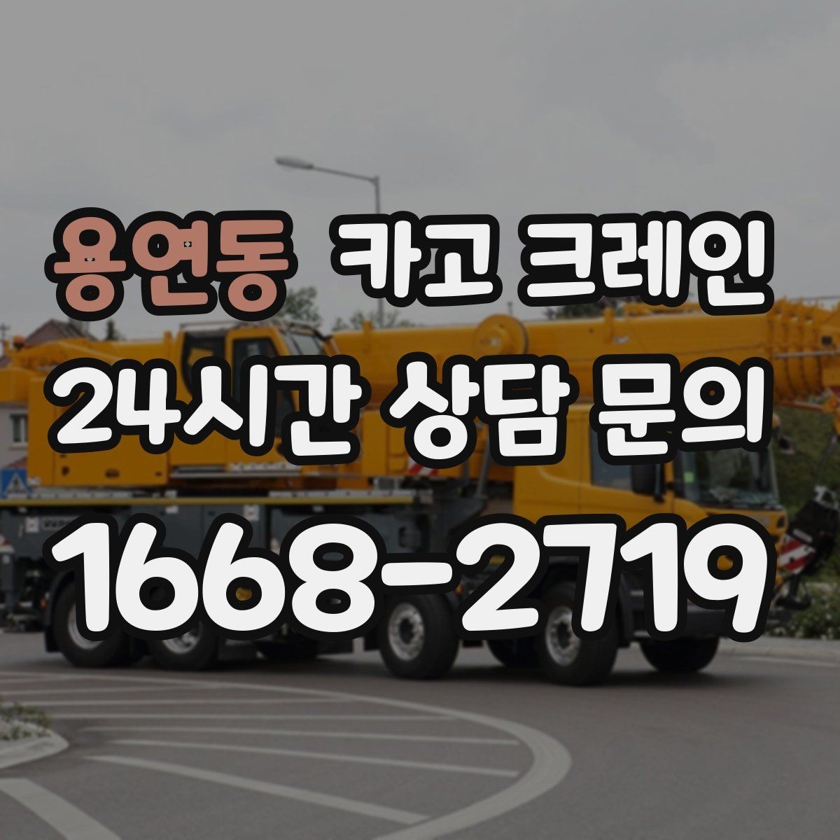 용연동 카고 크레인 무게를 모를 때 안전하게 진행하는 법