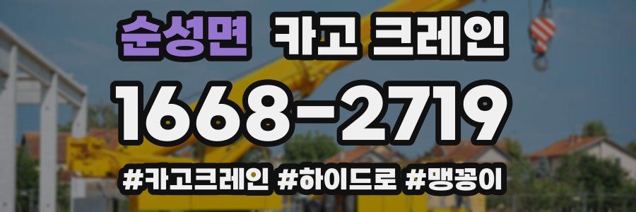 순성면 크레인 작업