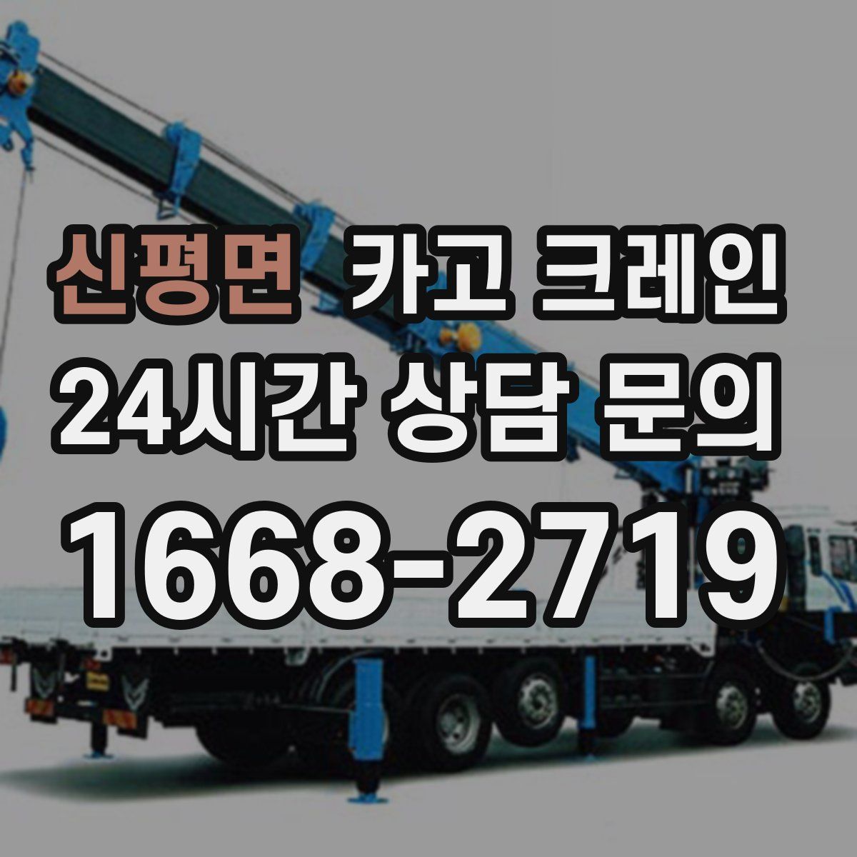 신평면 카고 크레인