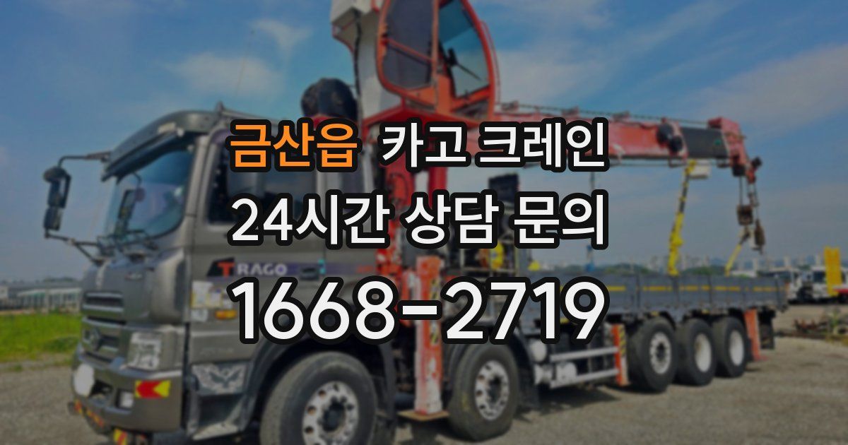 금산읍 크레인