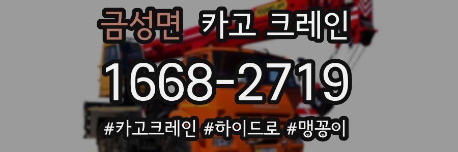 금성면 크레인 작업