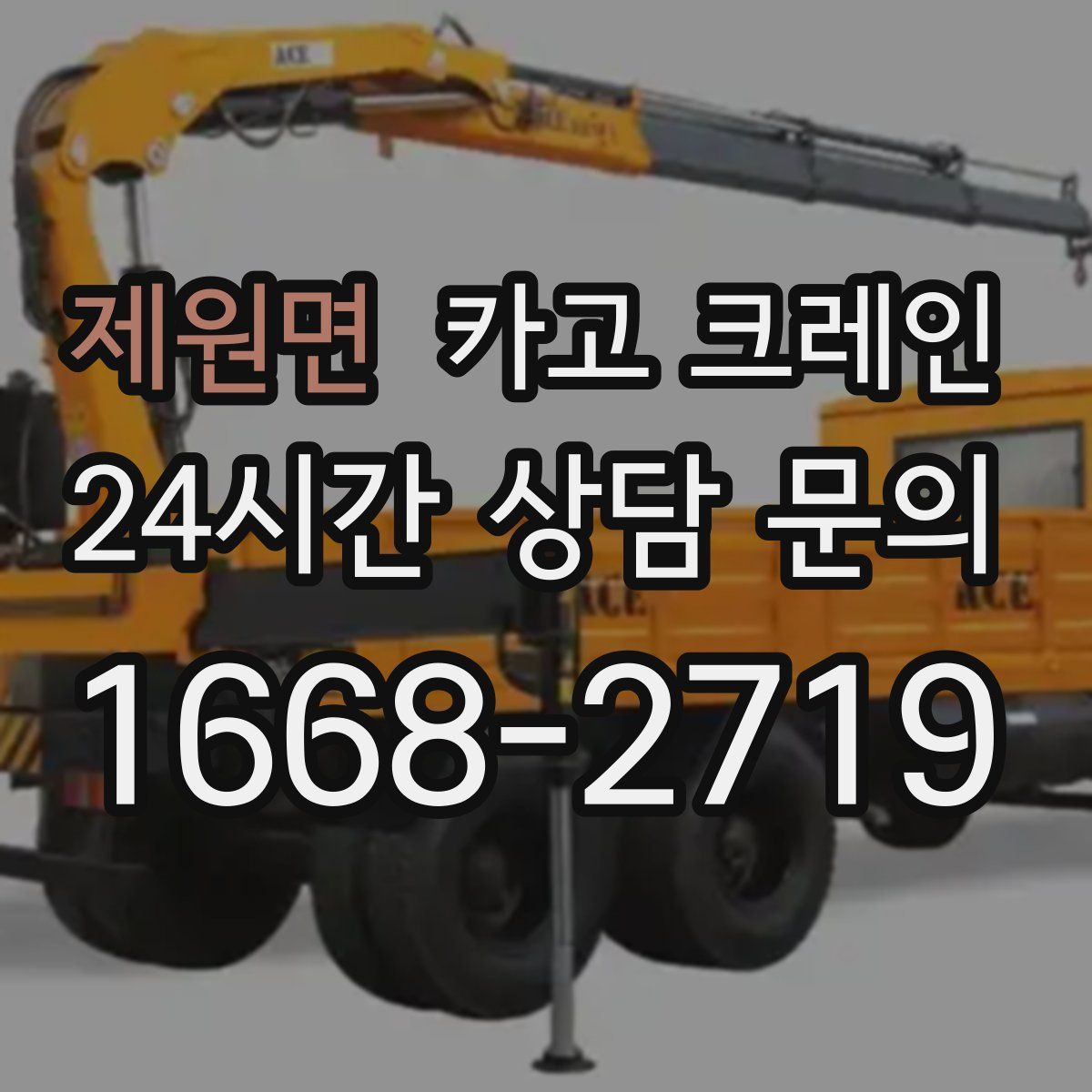 제원면 카고 크레인