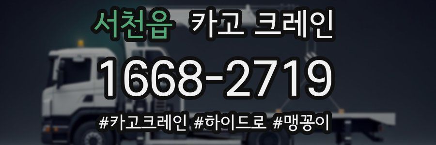 서천읍 크레인 작업