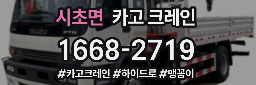 시초면 크레인 작업