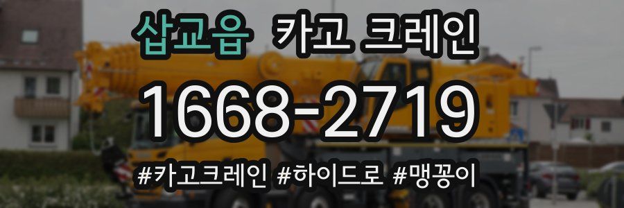 삽교읍 크레인 작업