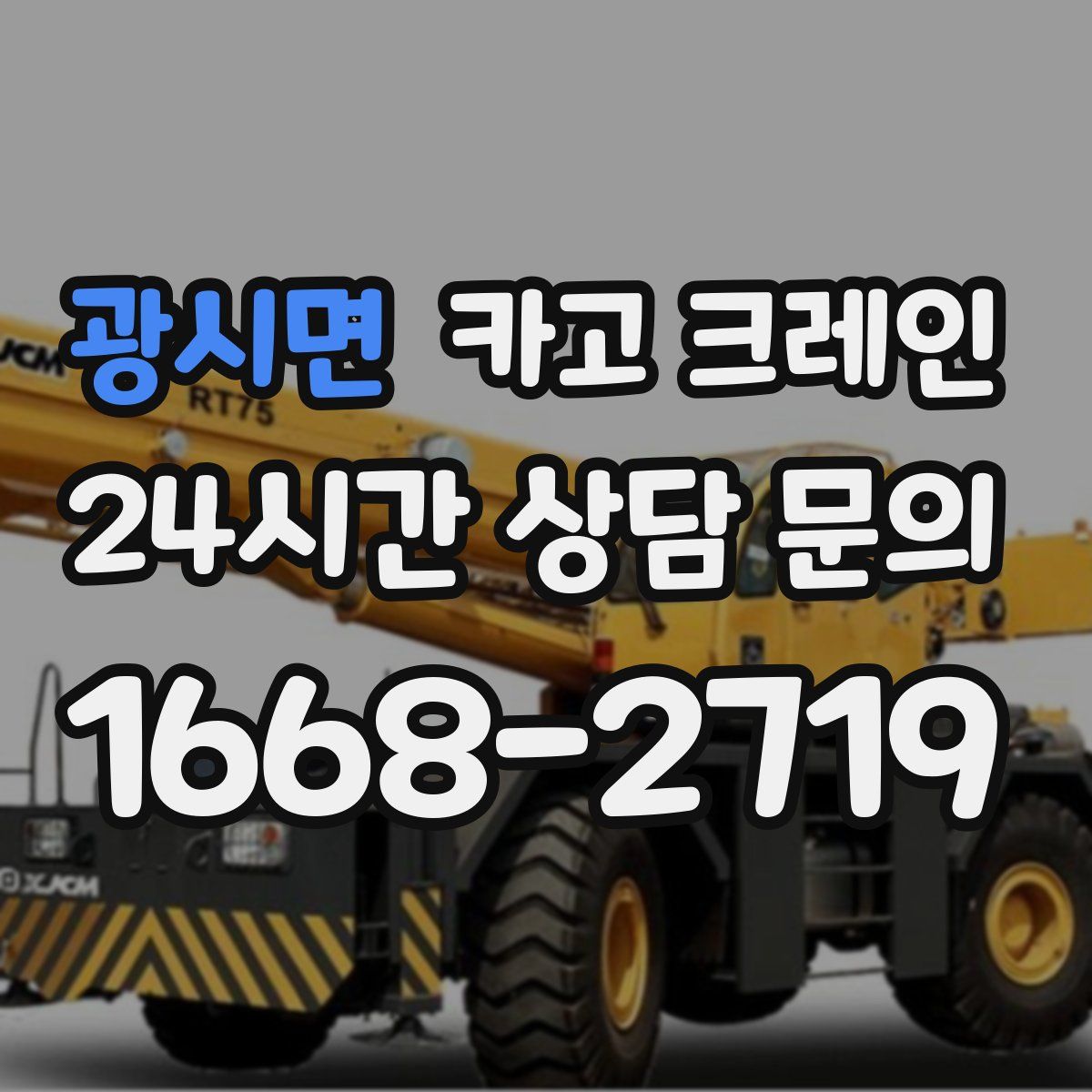 광시면 카고 크레인