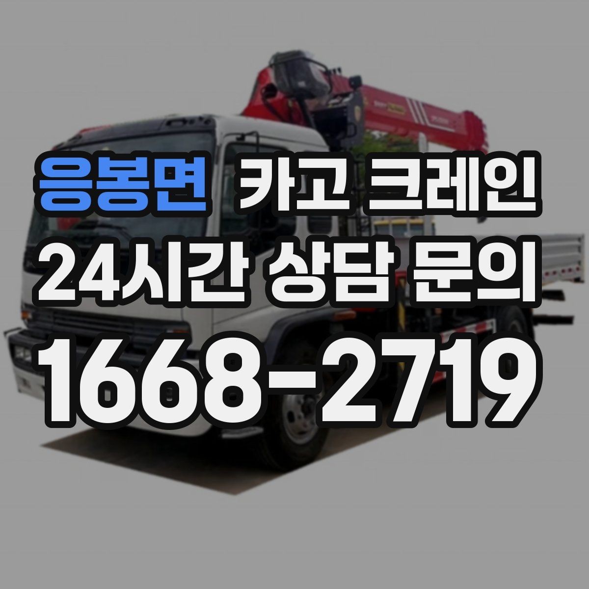 응봉면 카고 크레인 장비 선정에서 가장 중요한 것