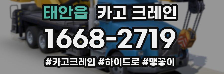 태안읍 크레인 작업