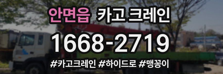 안면읍 크레인 작업