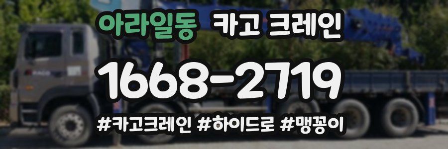 아라일동 크레인 작업