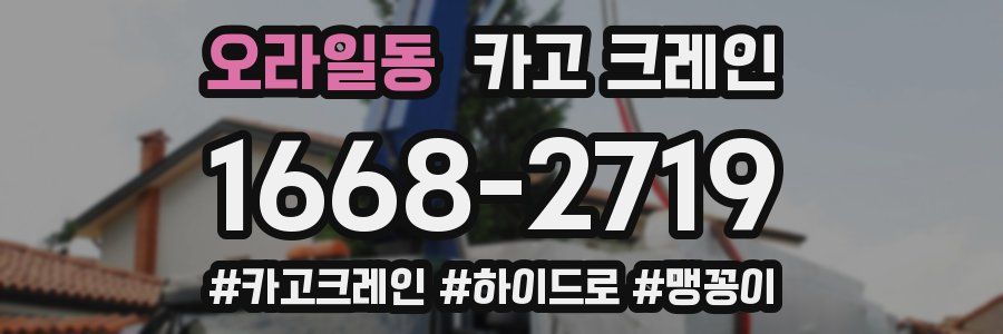 오라일동 크레인 작업