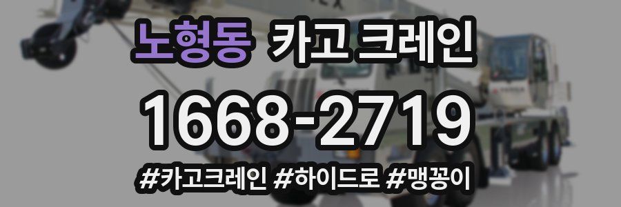 노형동 크레인 작업