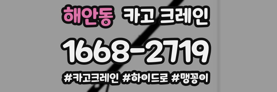 해안동 크레인 작업