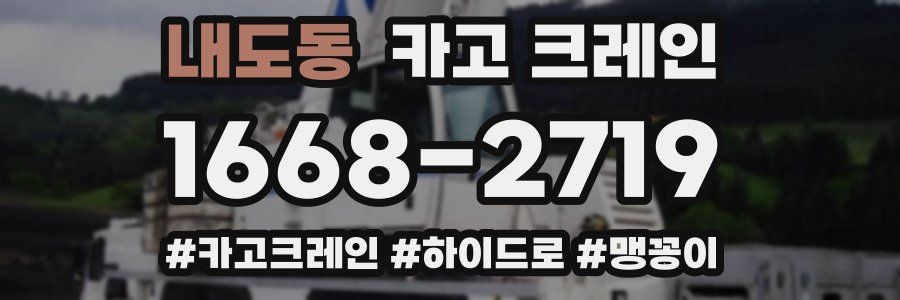 내도동 크레인 작업