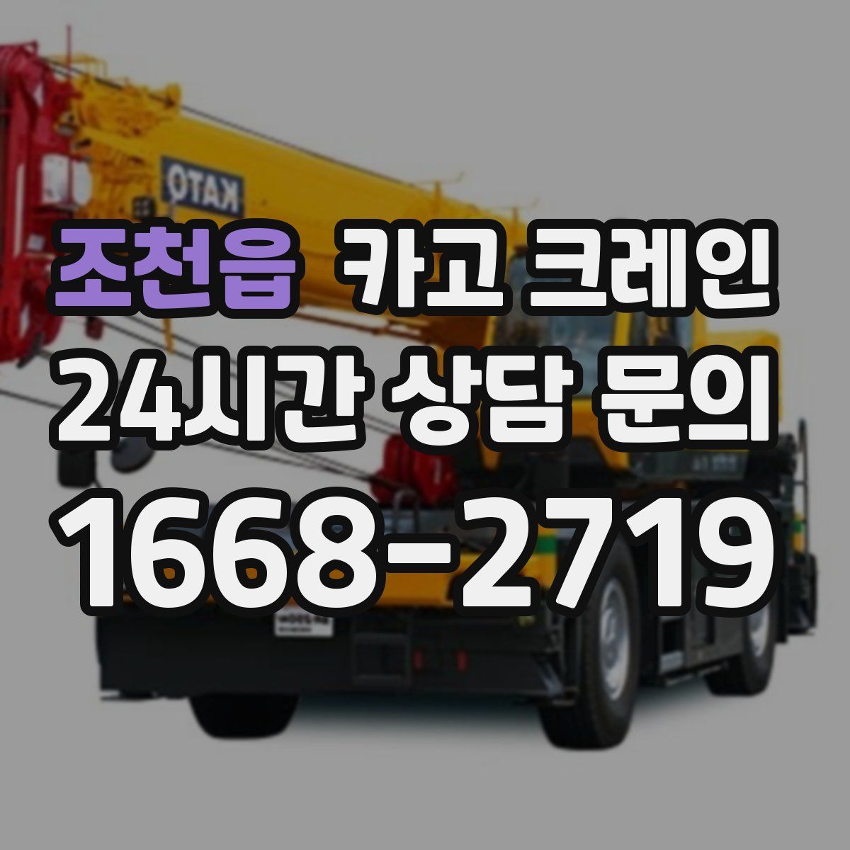 조천읍 카고 크레인