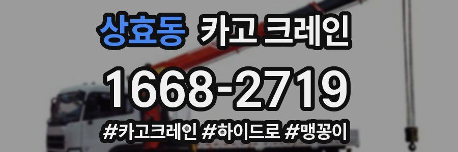 상효동 크레인 작업