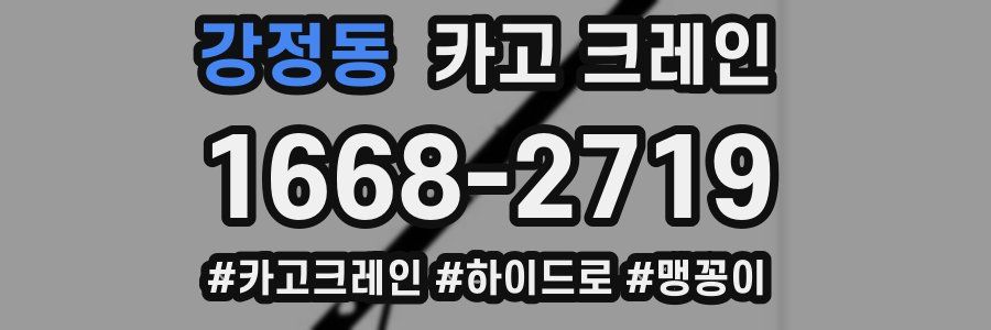 강정동 크레인 작업