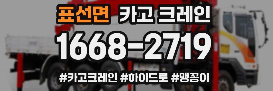 표선면 크레인 작업