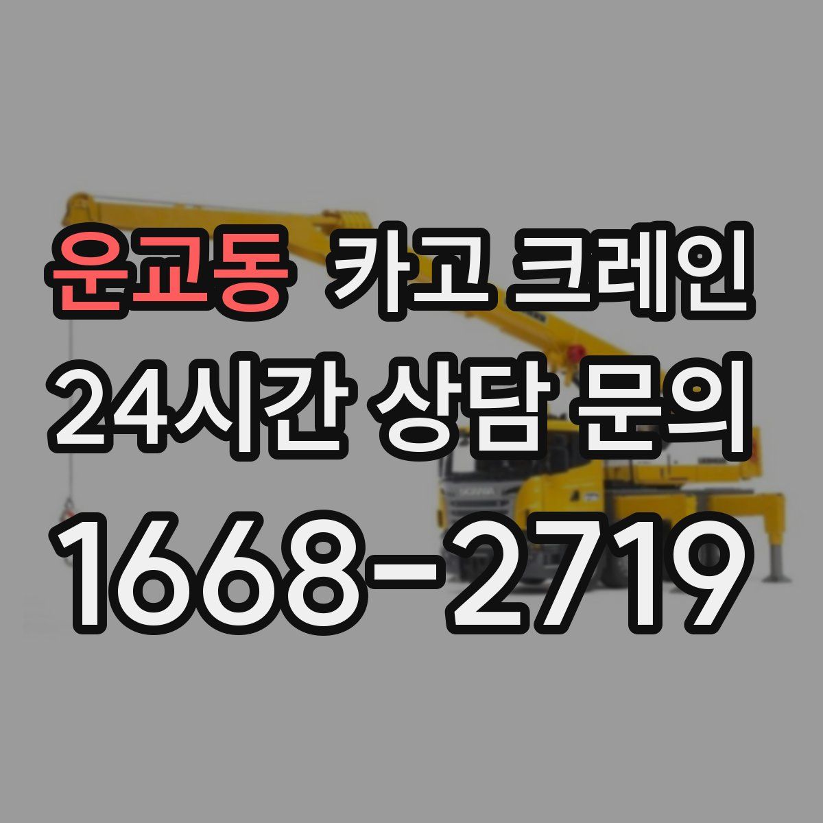 운교동 카고 크레인