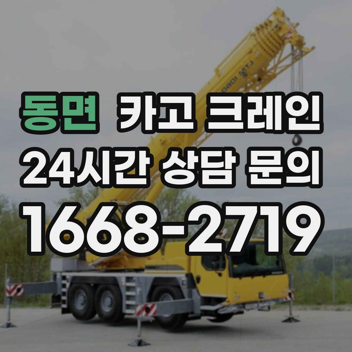 동면 카고 크레인