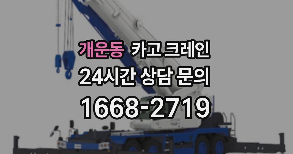 개운동 크레인