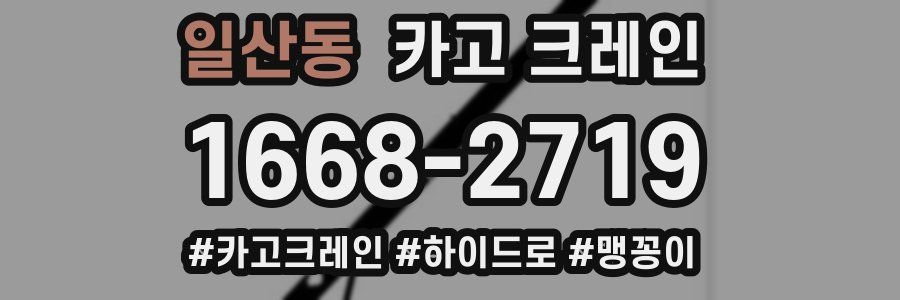 일산동 크레인 작업