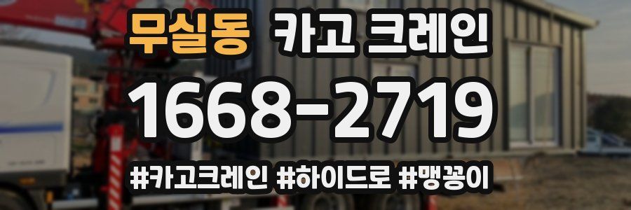 무실동 크레인 작업