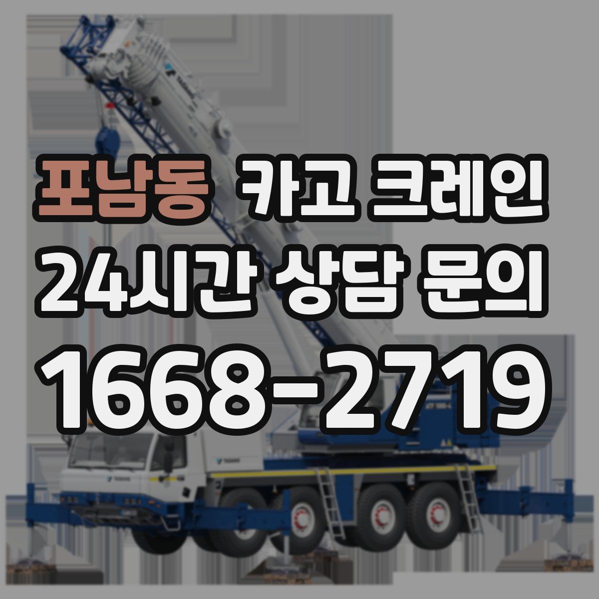 포남동 카고 크레인